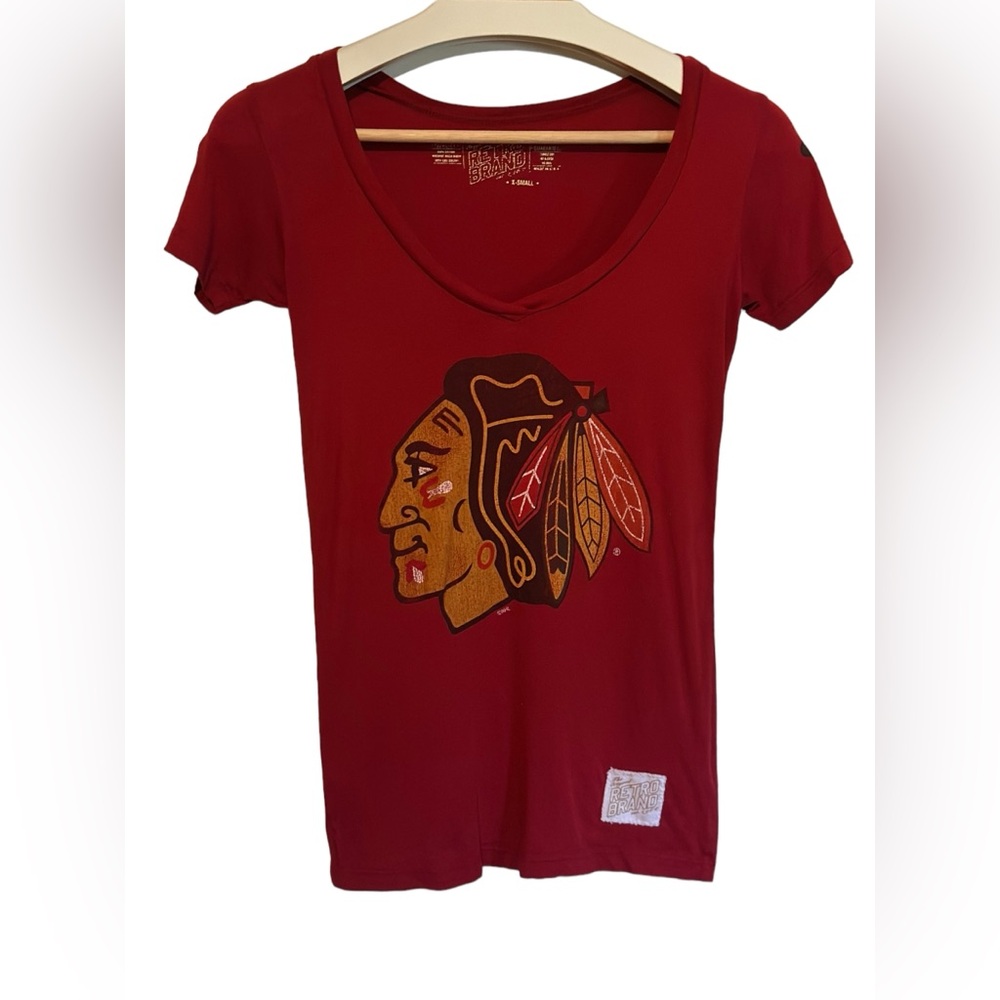 NHL Indian Chief “The Original Retro Brand” Short Sleeve T-Shirt (XS)